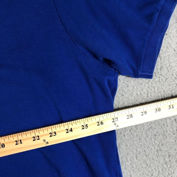 Polo Ralph Lauren Shirt Men 2XL XXL Blue Solid Preppy Golf Embroidered Pony - Picture 12 of 13